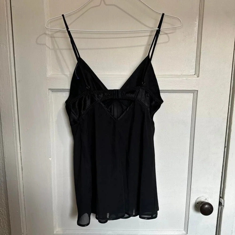 Vintage Cinema Etoile babydoll slip in classic black. - Picture 2 of 3